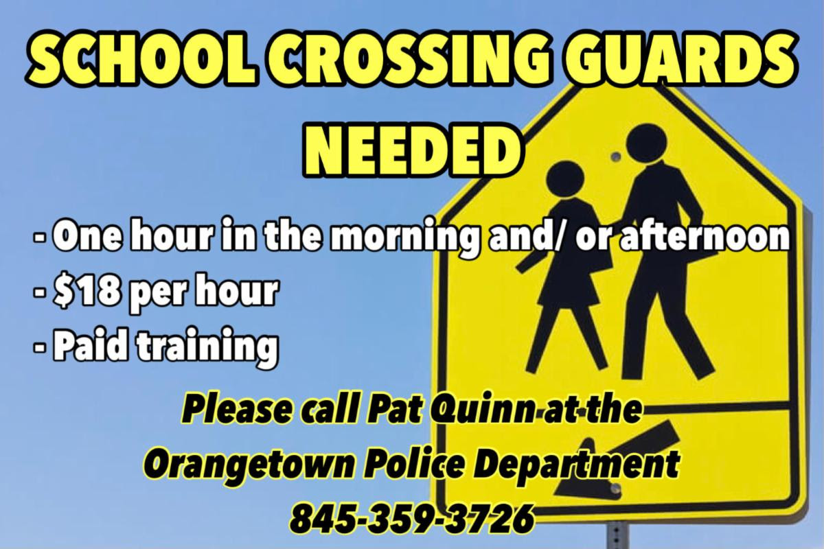 Crossing guards needed in Orangetown