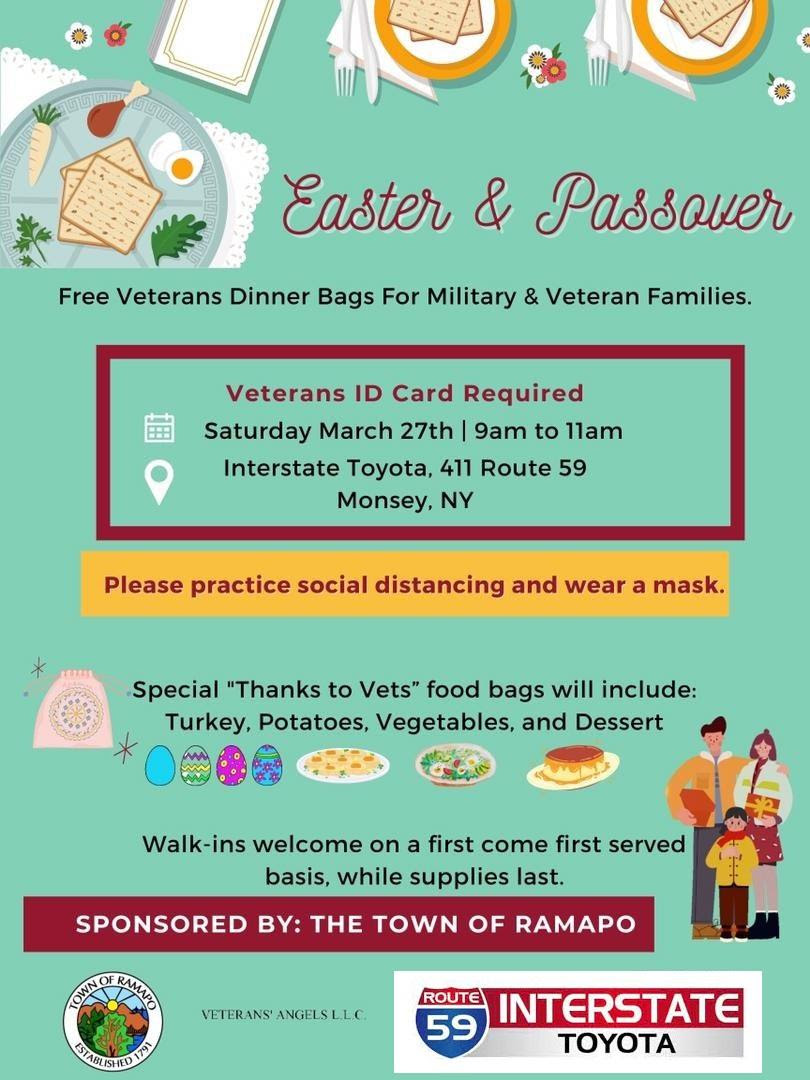 Ramapo offers free Easter and Passover bags to veterans