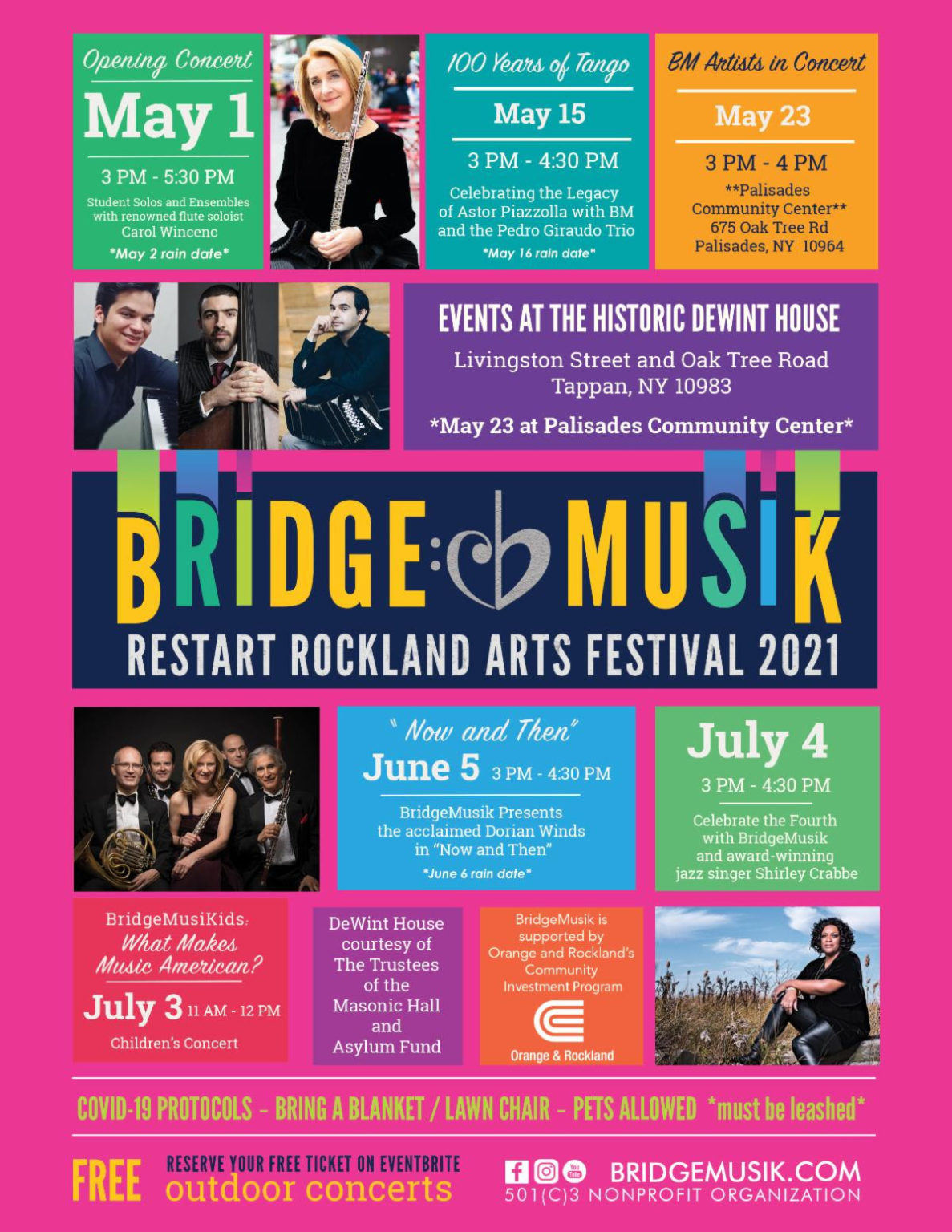 BridgeMusik Restart Rockland Arts Festival to kick off May 1st