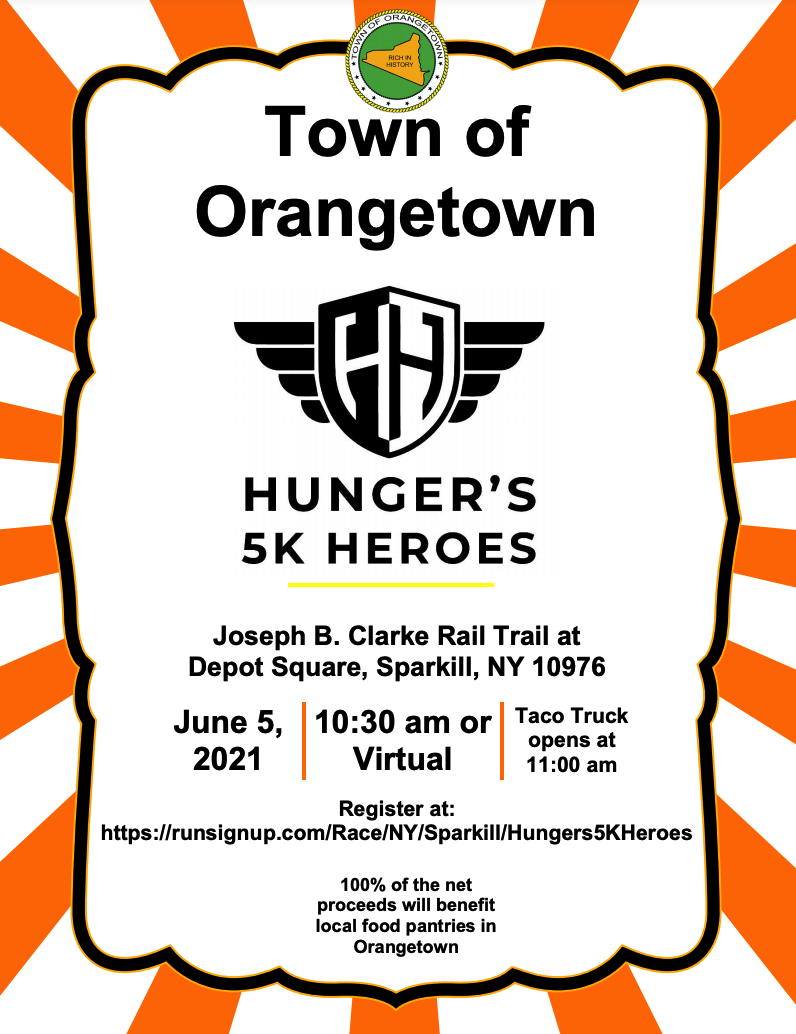 Hunger’s 5K Heroes will be held on June 5th
