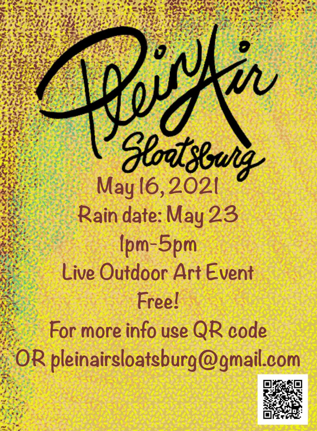 Plein Air Sloatsburg to be held May 16th