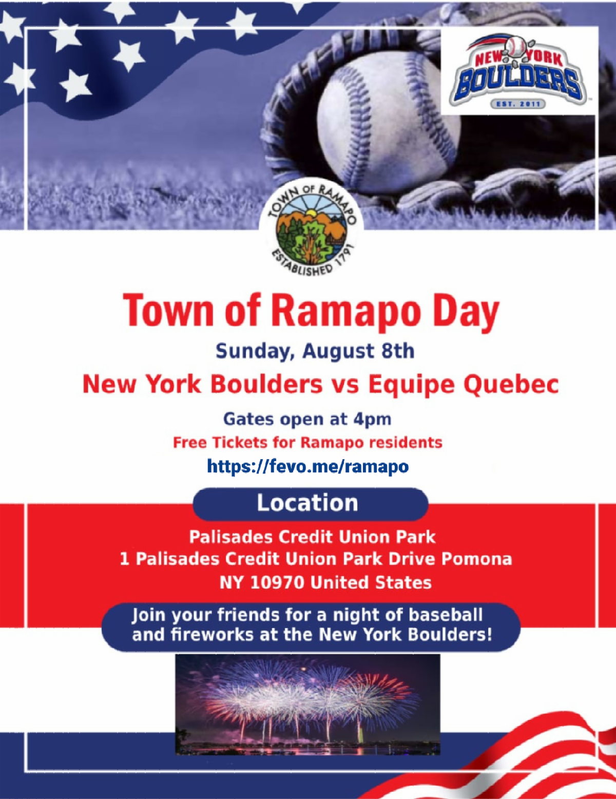 Town of Ramapo Day is August 8th with the NY Boulders - Rockland News ...