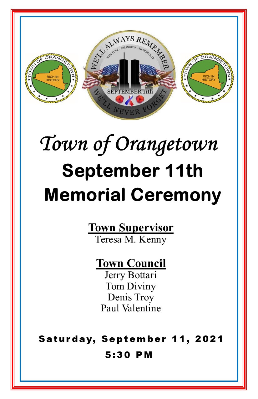 Orangetown to host 9/11 memorial