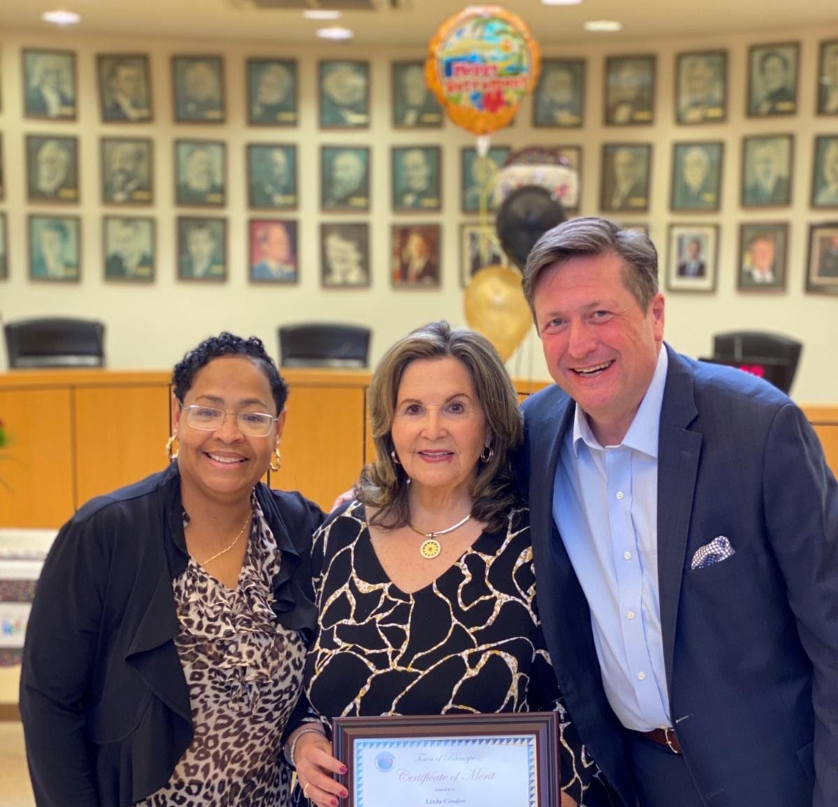 Condon presented with certificate of merit