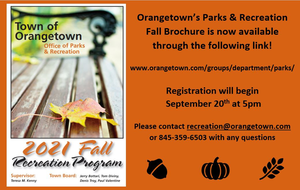 Orangetown Parks & Rec programs available today