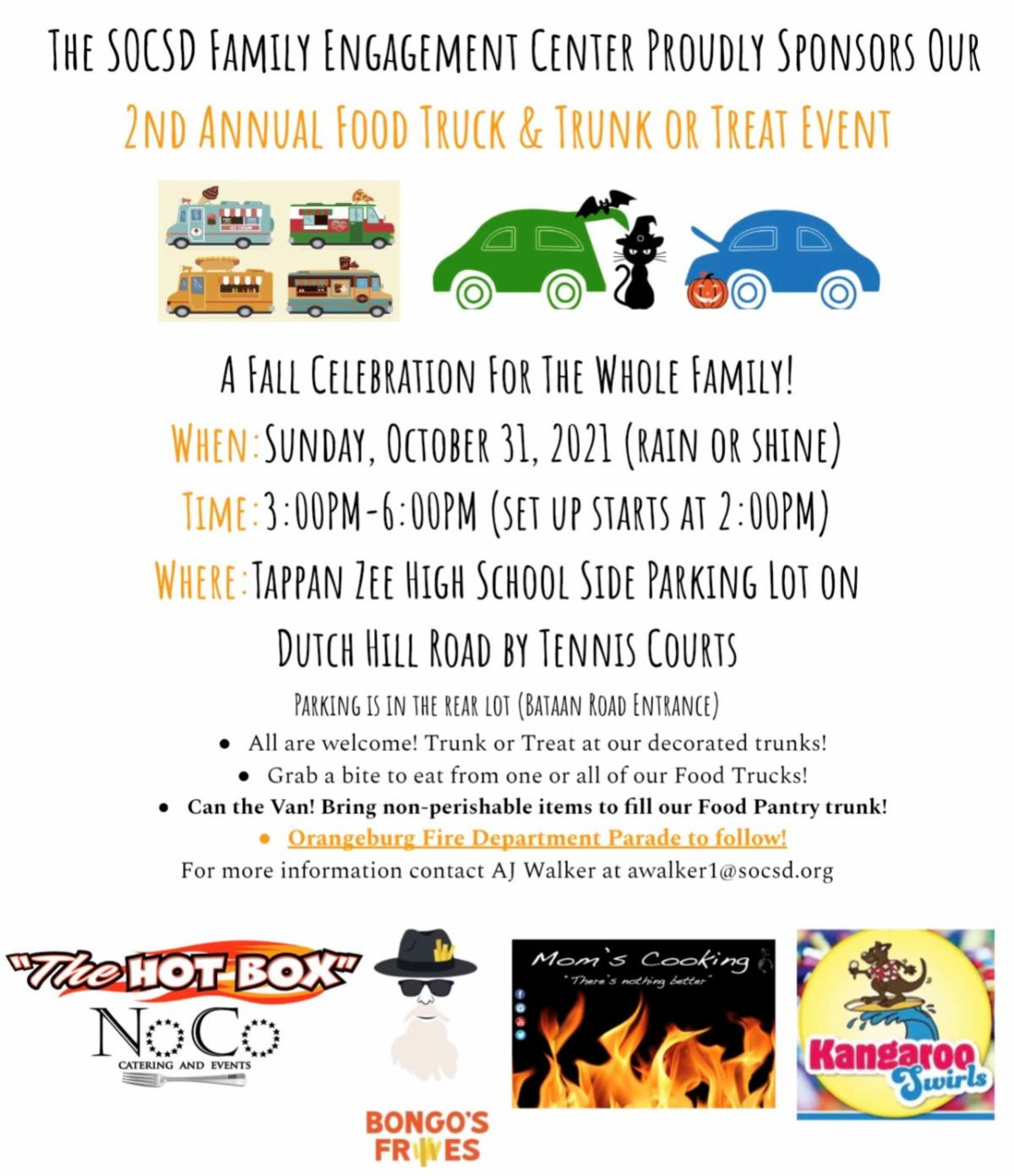 2nd Annual Food Truck & Trunk or Treat event October 31st