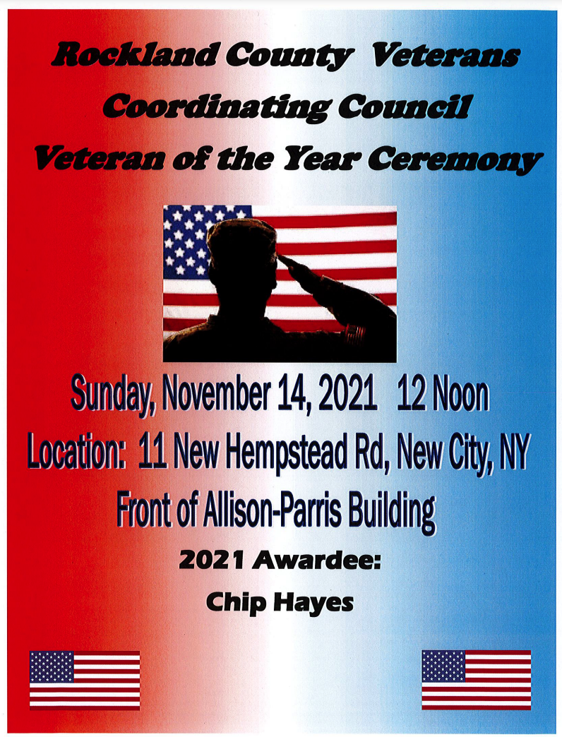 Hayes to be named Veteran of the Year