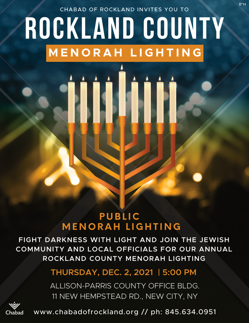 Chabad of Rockland to light Menorah December 2nd