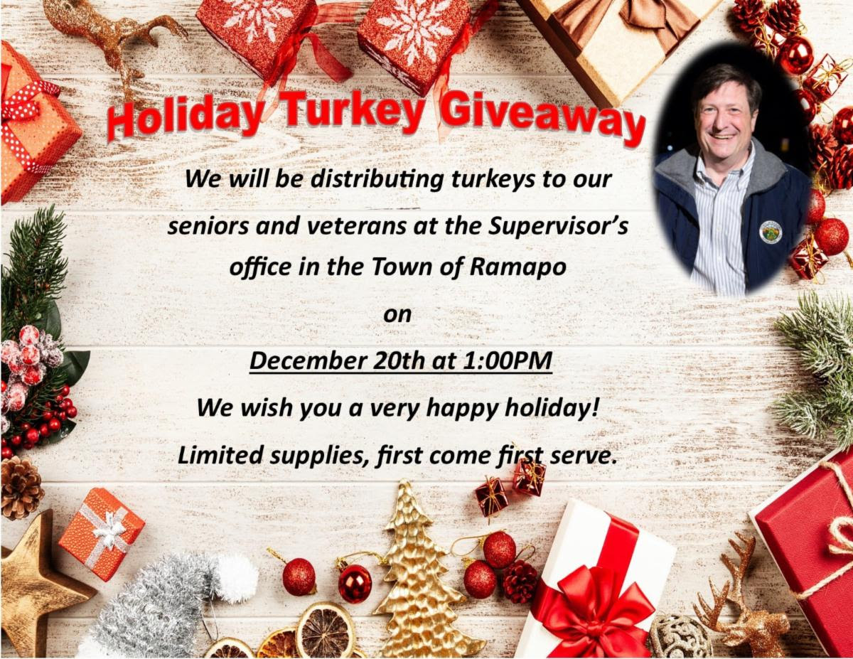 Ramapo to give away turkeys to seniors and veterans