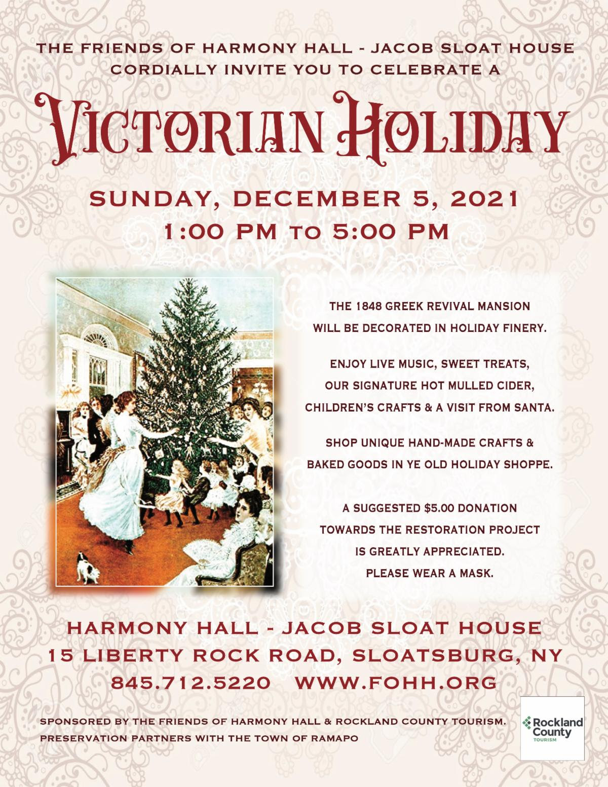 Celebrate Victorian Holiday in Sloatsburg December 5th