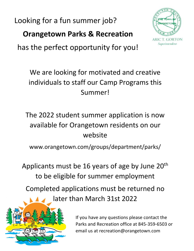 Looking For A Summer Job?