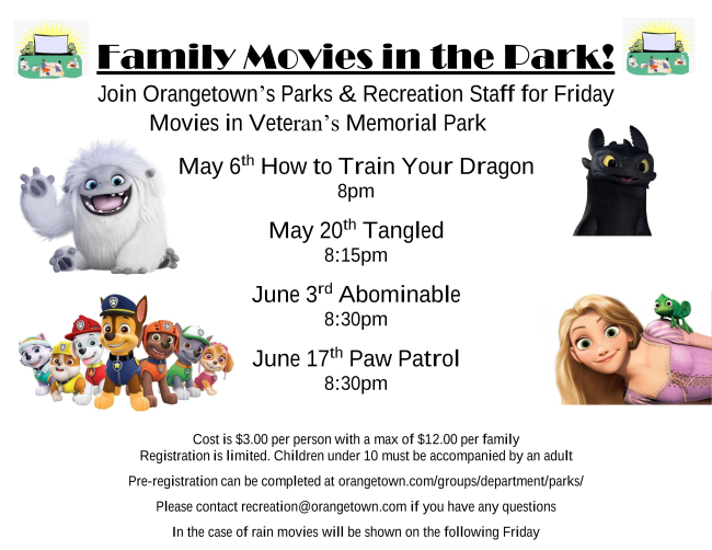 Family Movies in the Park!