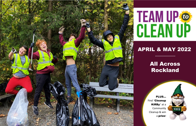 Join the thousands of volunteers who will be cleaning up all around Rockland this spring!