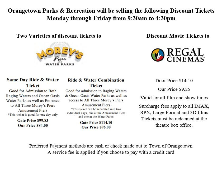 Selling Discount Tickets Monday Through Friday