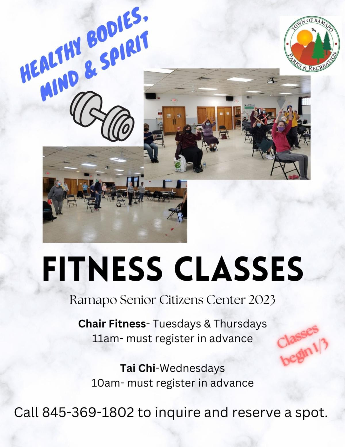 Fitness Classes at Ramapo Senior Citizens Center 2023