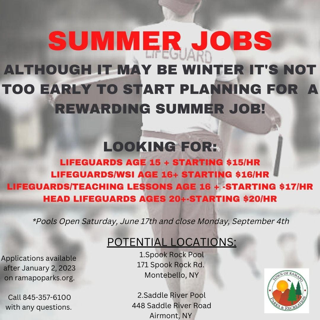 Summer Jobs in Ramapo