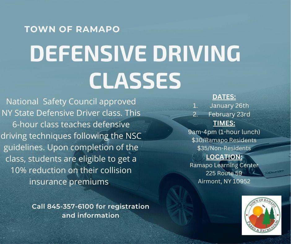 Town of Ramapo Defensive Driving Classes