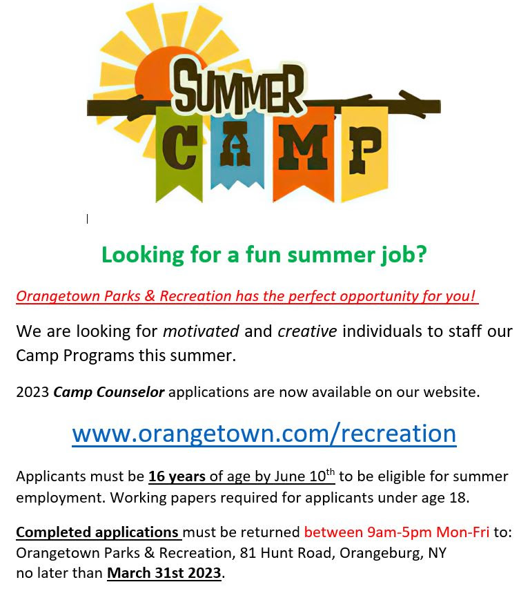Summer Camp Counselor
