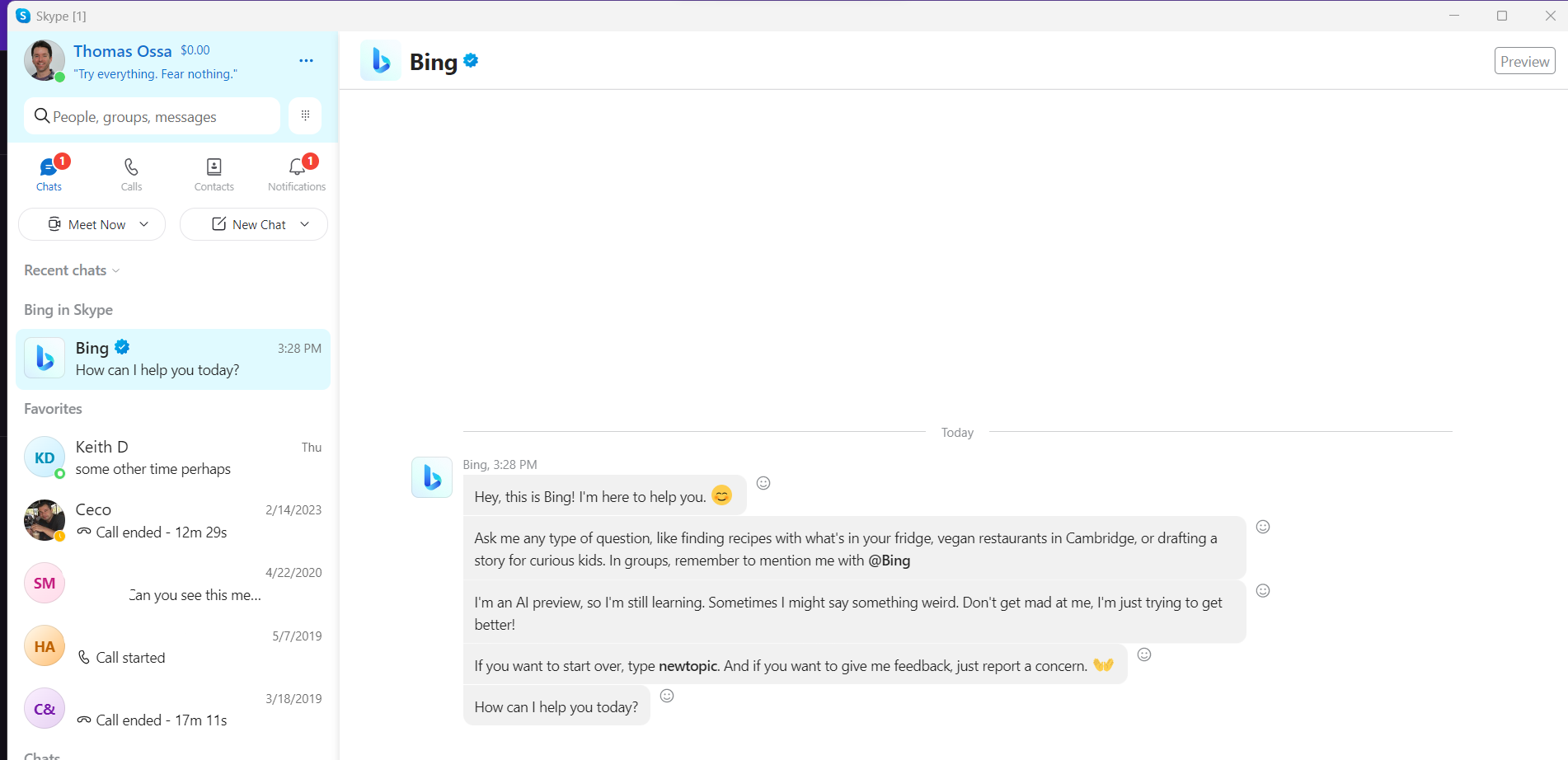 Rockland Web Design reports: ChatGPT is now part of Skype