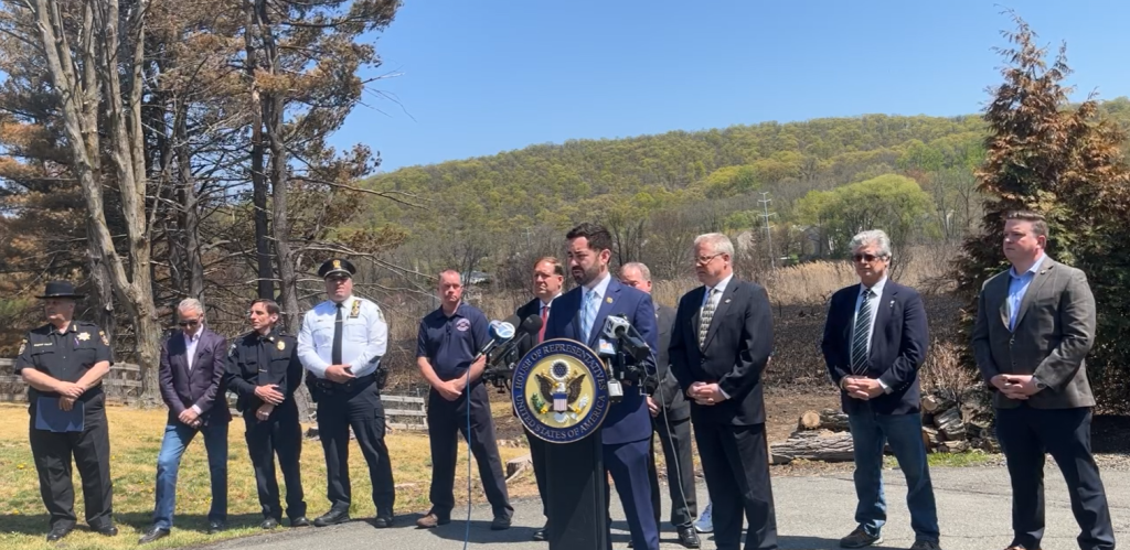 Rockland Fires Press Conference with public officials