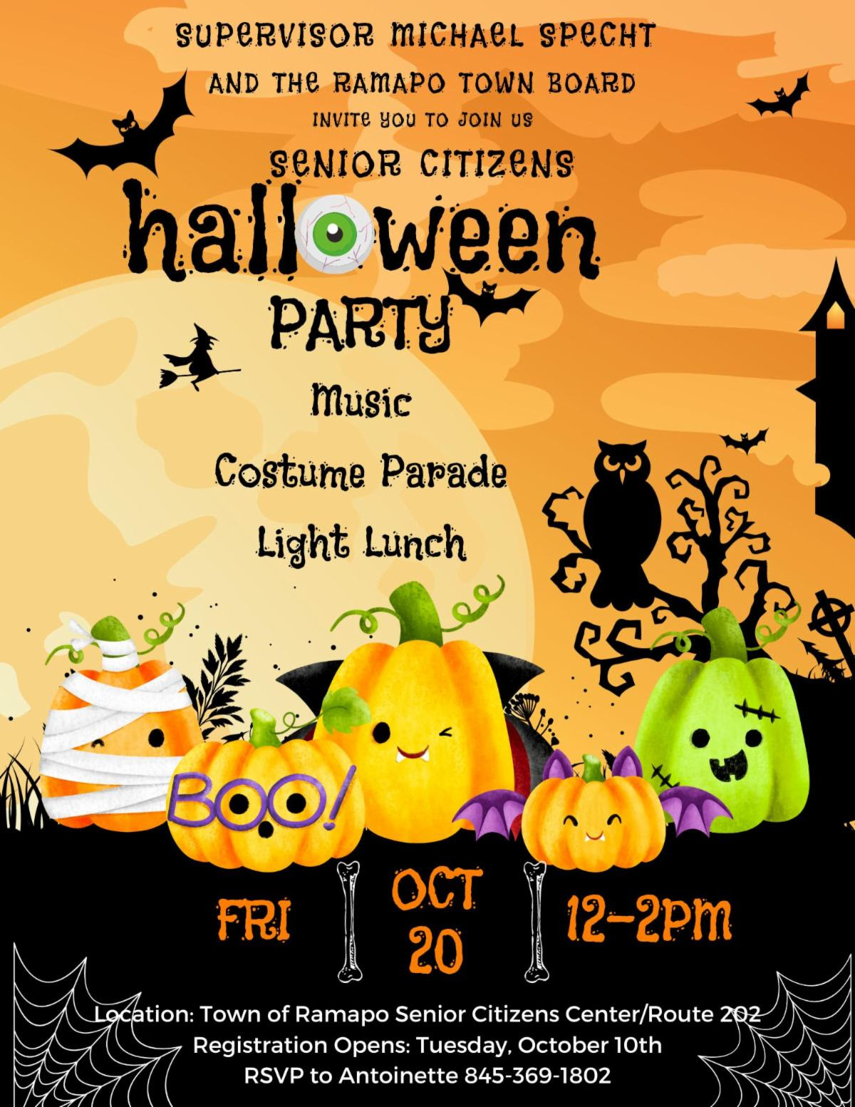 Ramapo to Host Senior Citizens Halloween Party in Suffern