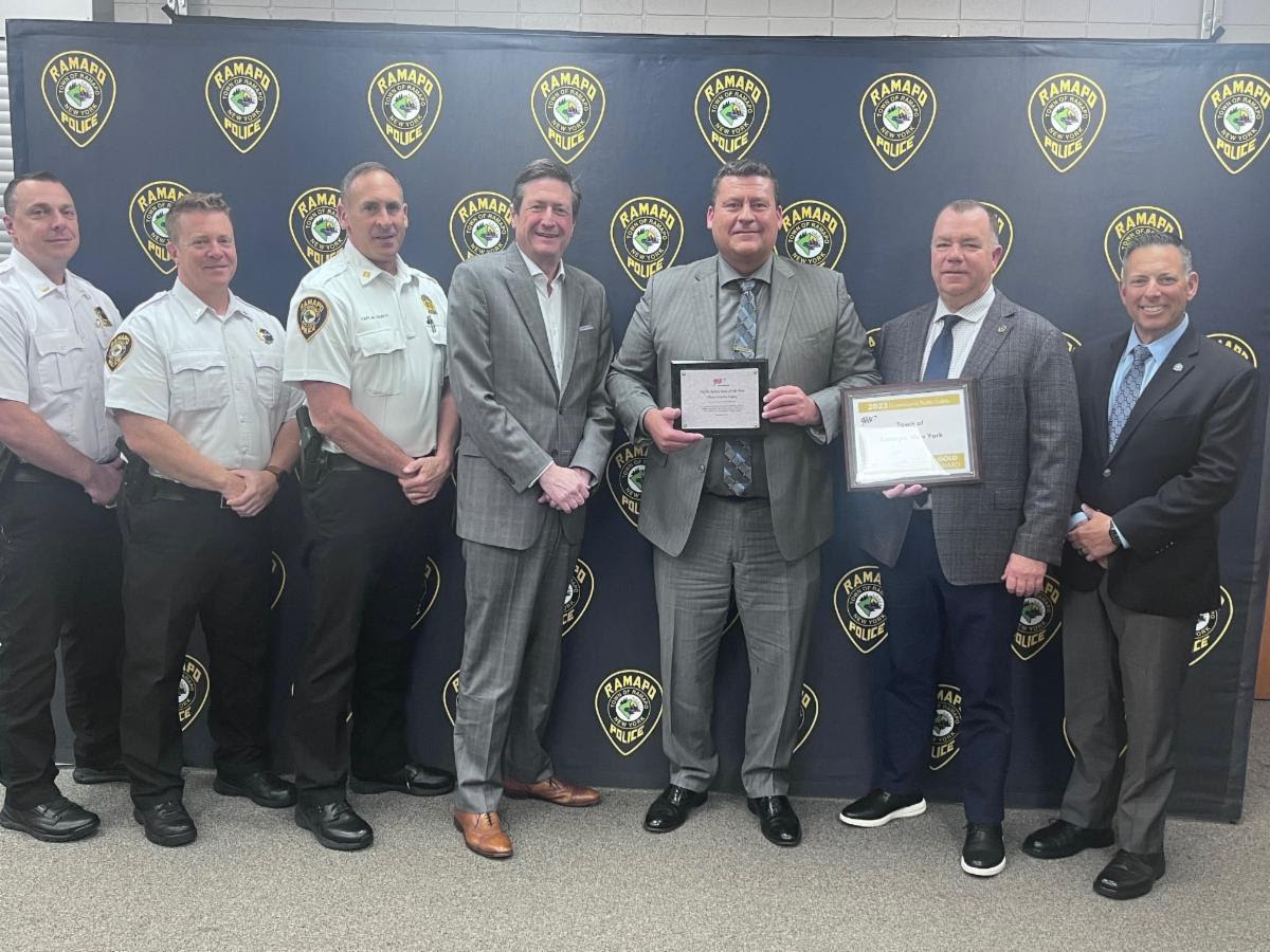 Ramapo Officer Patrick Pegley Receives Traffic Safety Award