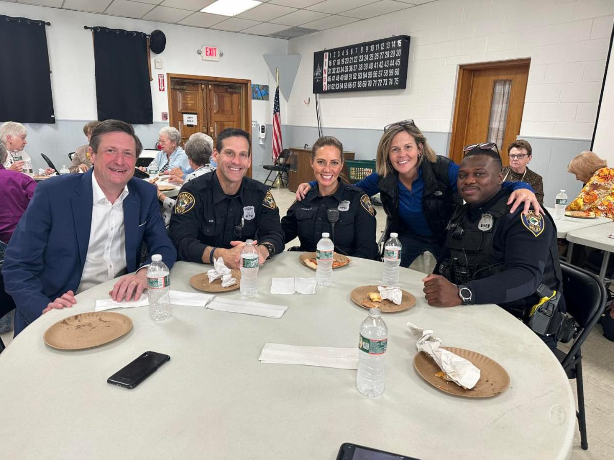 Ramapo Officials Join Montebello Seniors for Pizza Party
