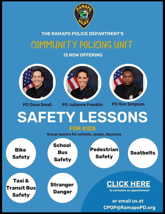 Ramapo Police Now Offering Safety Lessons