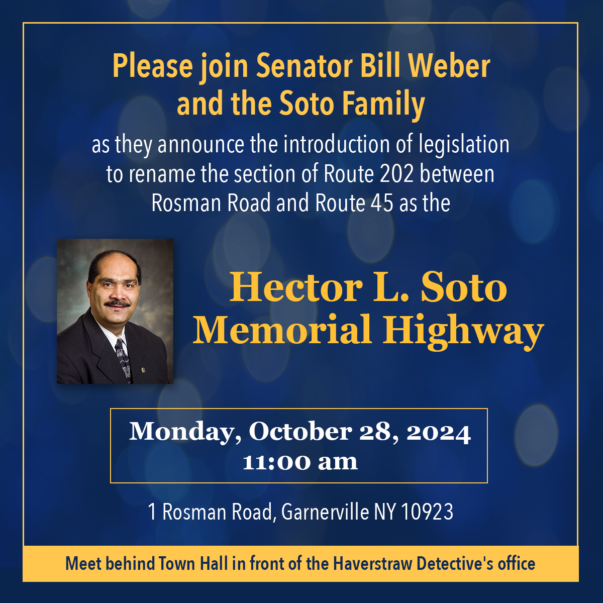 Hector L. Soto Memorial Highway Announcement