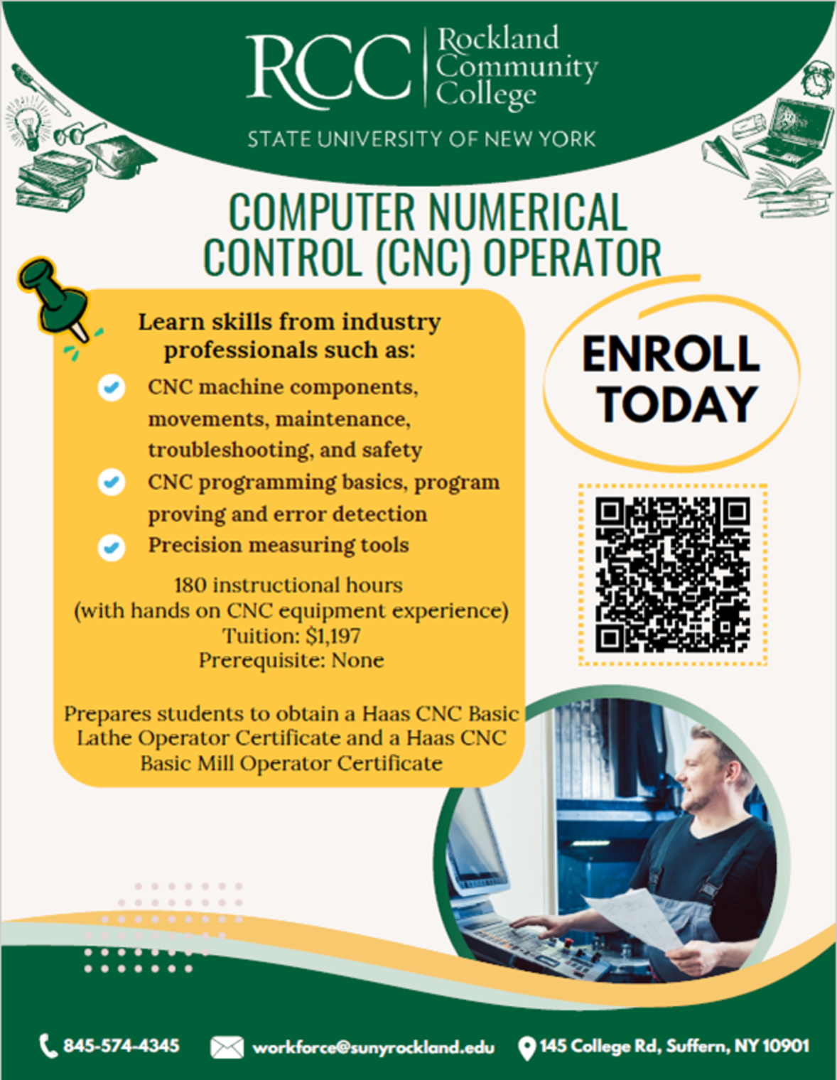Enrollment Open for CNC Operator Course at RCC Rockland News It's