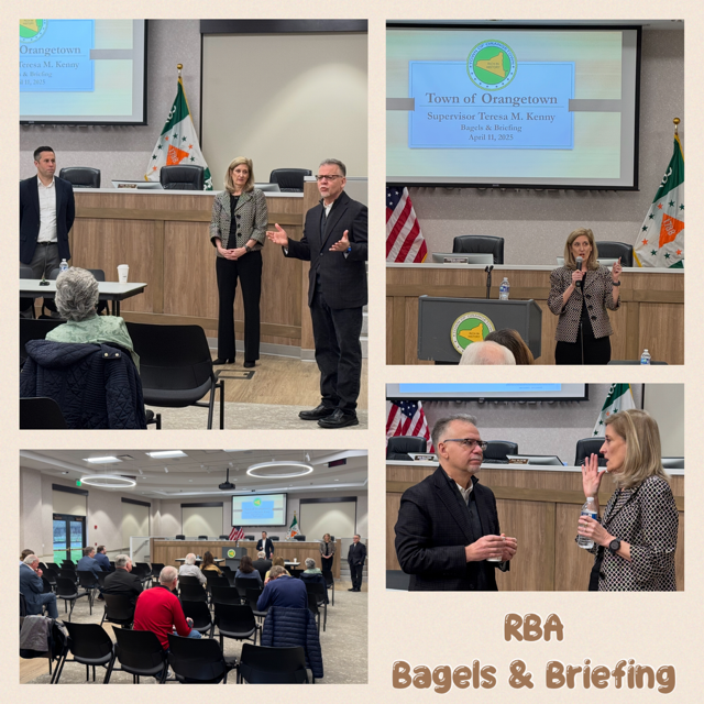 Supervisor Kenny Joins Rockland Business Association for Bagels & Briefing