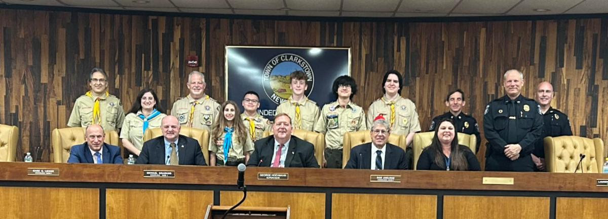 Boy Scout Troop 79 Attends Clarkstown Town Board Meeting