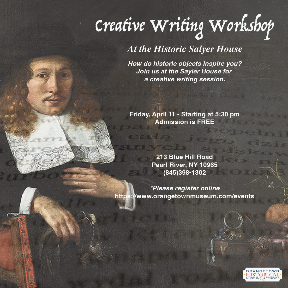 Creative Writing Workshop at the Historic Salyer House