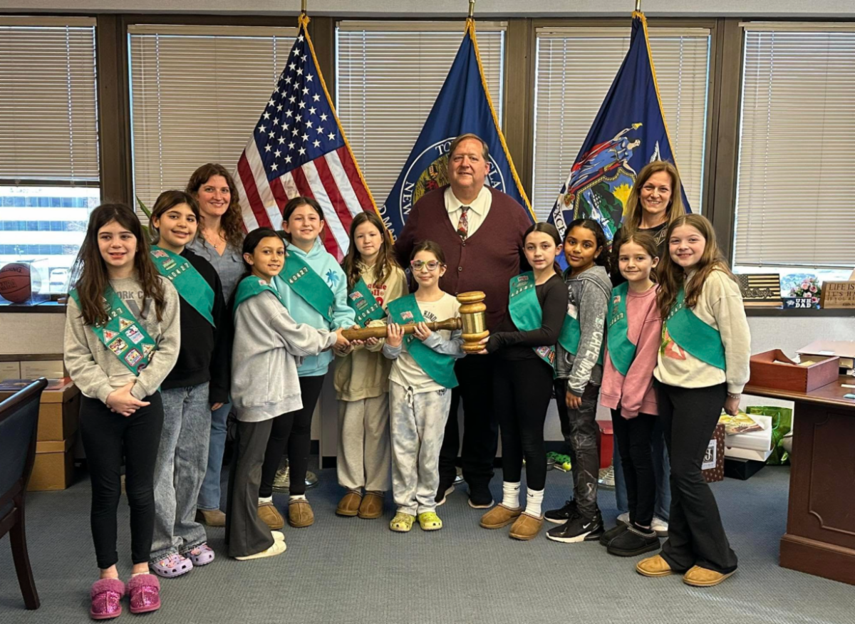 Woodglen Girl Scouts visit Town Hall