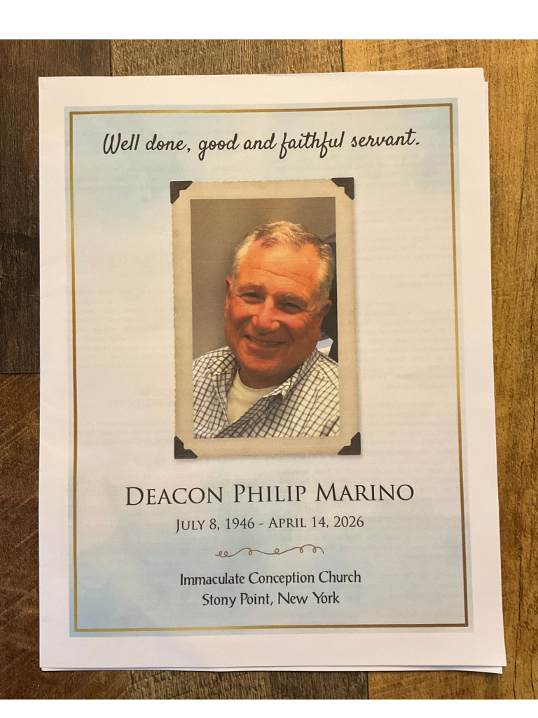 Philip Marino, Former Deacon, Stony Point Supervisor Laid to Rest Today